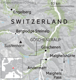 Map of Switzerland