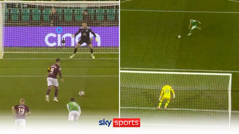 Hibernian vs Hearts - penalty misses