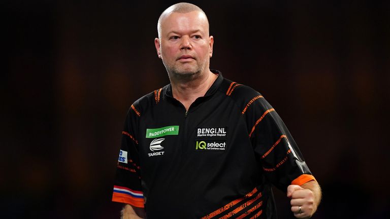 Raymond van Barneveld began his quest for a sixth World title with victory at Alexandra Palace