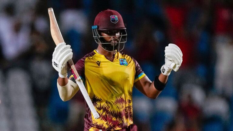 West Indies vs England: Shai Hope denies tourists in tense finale to seal four-wicket win and 3-2 T20 series victory | Cricket News