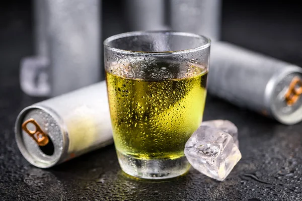 Portion of fresh Energy Drink — Stock Photo, Image