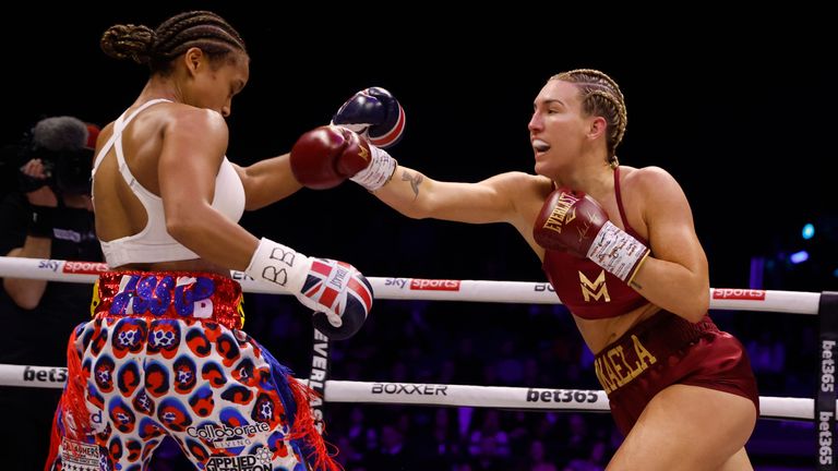 BEN SHALOM BOXXER LIVERPOOL FIGHT WEEK.M&S BANK ARENA LIVERPOOL 20/01/2024 .PIC LAWRENCE LUSTIG/BOXXER.(PICS FREE FOR EDITORIAL USE ONLY).IBF WORLD WELTERWEIGHT CHAMPIONSHIP.NATASHA JONAS v MIKAELA MAYER