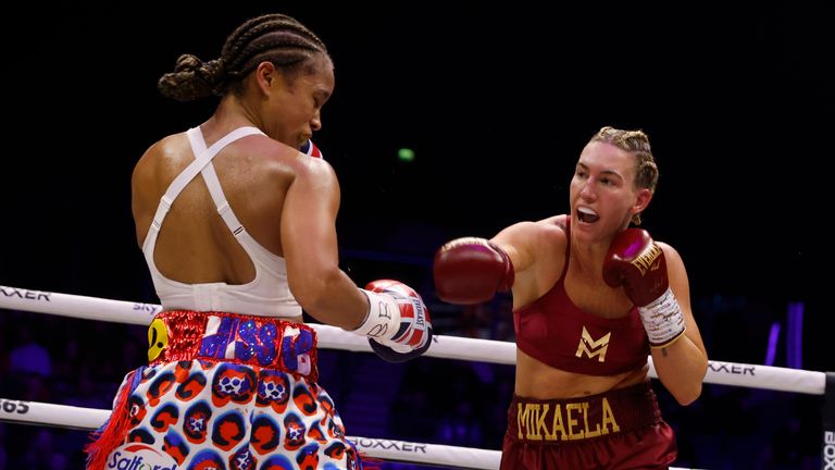 BEN SHALOM BOXXER LIVERPOOL FIGHT WEEK.M&S BANK ARENA LIVERPOOL 20/01/2024 .PIC LAWRENCE LUSTIG/BOXXER.(PICS FREE FOR EDITORIAL USE ONLY).IBF WORLD WELTERWEIGHT CHAMPIONSHIP.NATASHA JONAS v MIKAELA MAYER