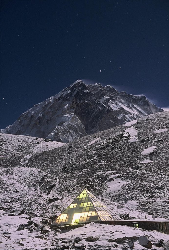 Pyramid Observatory at Night