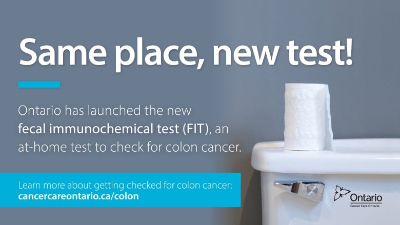 An advertisement for a kit to test for colon cancer.