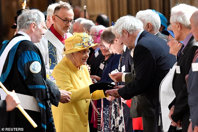 Christian faith was important to the late Queen, who is seen here handing out Maundy Money at St George's Chapel, Windsor in 2019