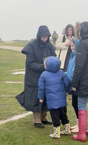 Today Anne braved the wet weather to wrap up warm at the NCI at Hengistbury Head