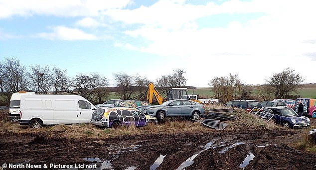 The court heard old furniture such as a mattress, mircrowave, chair and fridge are believed to have been torched at the site (pictured above)