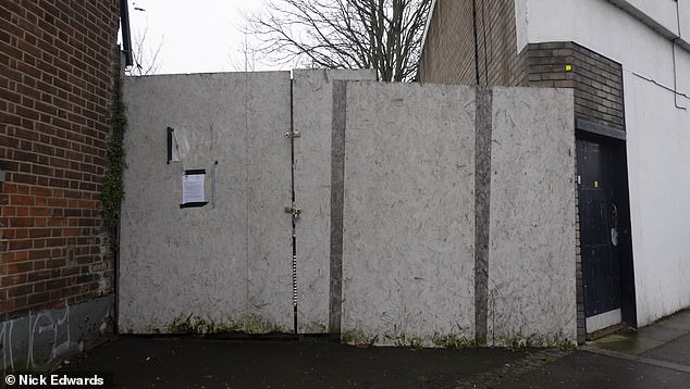 When Mr Mallon bought the pub, he put up new boarders around it until renovation works could begin