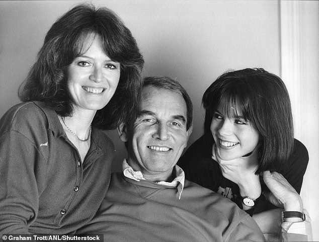 Kate's actress mother Judy Loe married Roy in 1997, 18 years after Kate's father, Porridge star Richard Beckinsale, died; seen in 1986