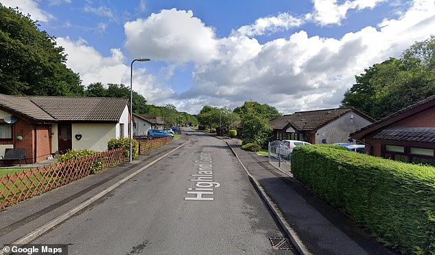 The police were called and Griffiths, of Highland Gardens, Neath Abbey, Neath Port Talbot (general photo of street), was arrested the next day