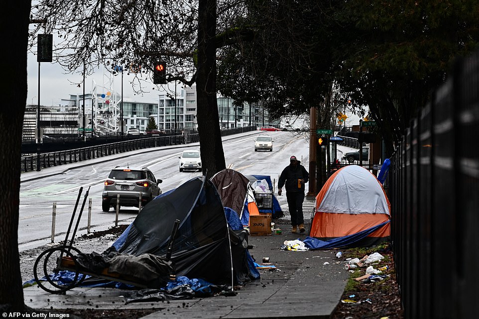 'Nobody in America should experience homelessness. Today we are taking important steps to help communities better access HHS¿ programs to address homelessness and connect people with housing-related services and supports ¿ which could be life changing,' said HHS Secretary Xavier Becerra in a release. So far, though, the Biden programs have done little to stem the accelerated growth of homelessness across America. There were 111,620 homeless people under the age of 18 and over 98,000 people experiencing homelessness on a single night in 2023 aged 55 or older, according to the study.