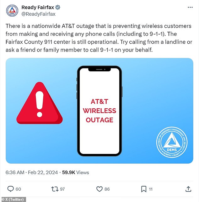 Those affected by at AT&T outage this week were instructed by authorities to seek out a landline if they needed to make emergency calls