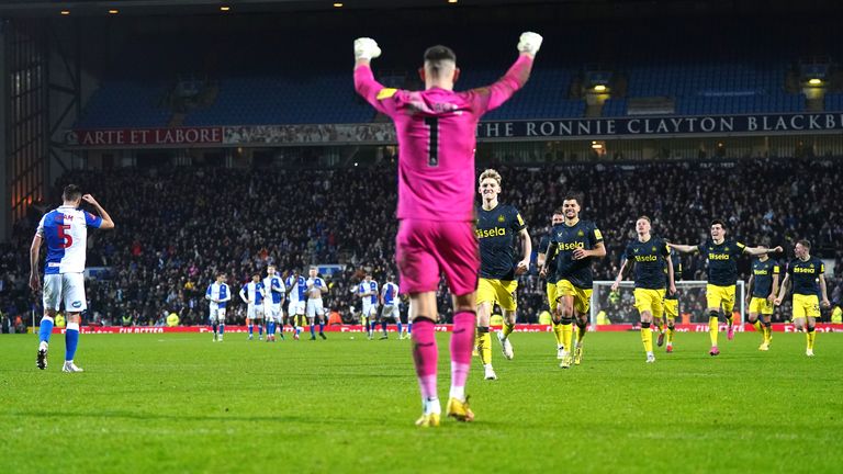 Newcastle had lost their previous two FA Cup shootouts