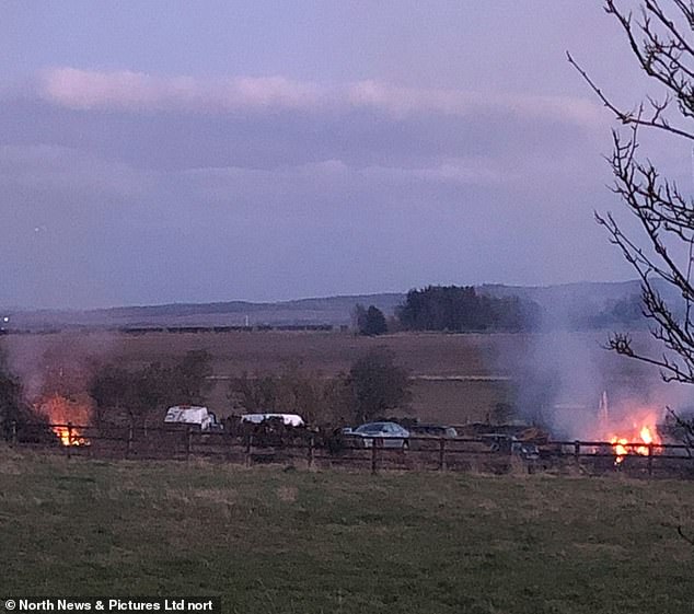 Businessman prevented neighbours using their gardens during warm lockdown weather by burning waste at countryside beauty spot and leaving locals ‘drowning in smoke’