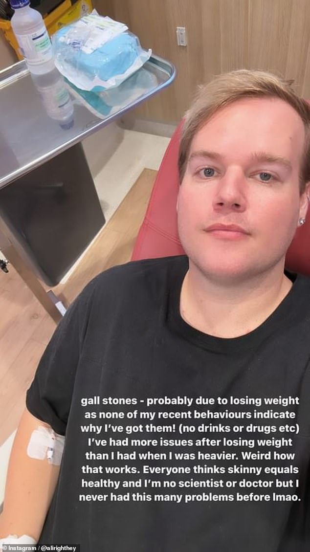 Comedian Matt Hey reveals ‘mortifying’ moment he held up a flight because of gall stones… before being taken away from the airport in an ambulance