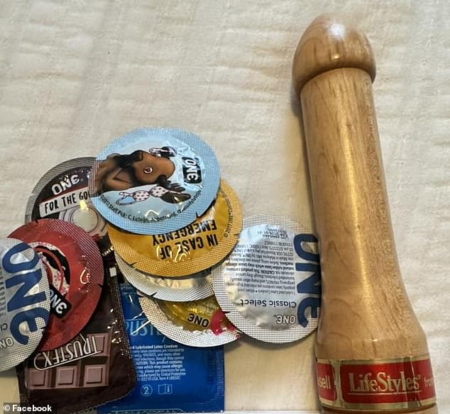 High school under fire for sex education class where they displayed wooden dildo and sent boys home with condoms and drawings of two men having sex