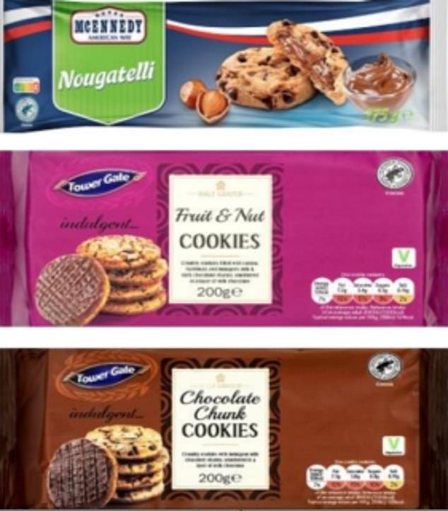 Lidl urgently recalls six types of cookies over fears they may contain METAL