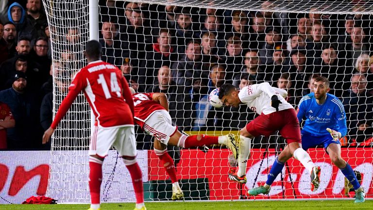 Casemiro stoops to head in his winning goal