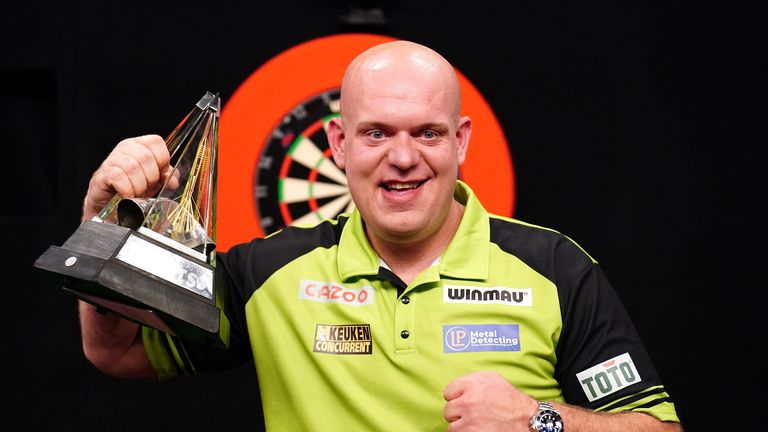 Michael van Gerwen winning the 2023 Premier League Darts