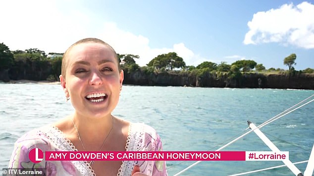 Strictly’s Amy Dowden gives health update after her hospitalisation as she reveals she ‘did not think about her cancer once’ while on her Caribbean honeymoon with husband Ben Jones