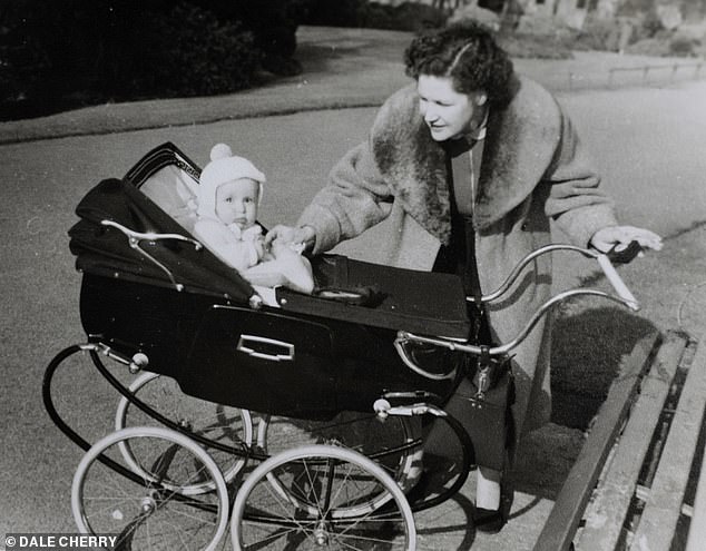 Dave as a baby with his mother Margaret. He taught himself how to cook after she fell ill