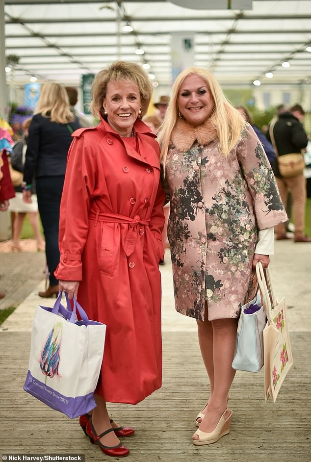 Vanessa has been friends with Dame Esther and the family for years (pictured in 2015 at the RHS Chelsea Flower Show)