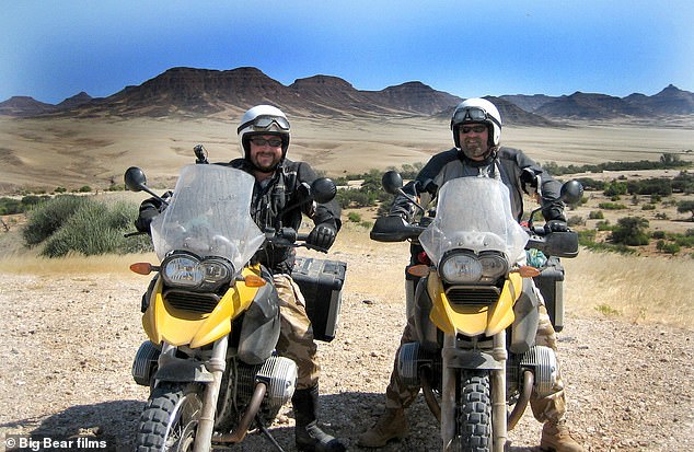 Myers and King on their first show, the Hairy Bikers' Cookbook, which aired in 2006