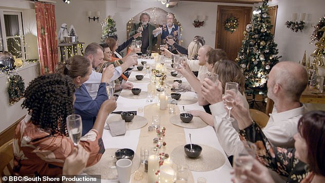 Dave also had the added delight at being able to thank his health carers with a special dinner