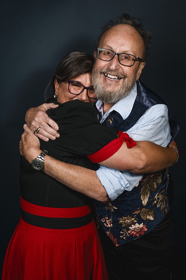 Dave with his wife, Liliana Orzac, who he met while filming the series in Romania