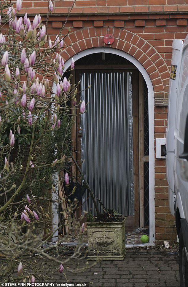 High Court Enforcement Officers smashed their way into the home. The front door now has a protective screen on the front