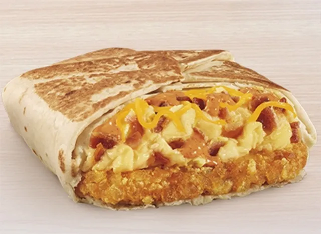 Taco Bell Breakfast Crunchwrap Bacon