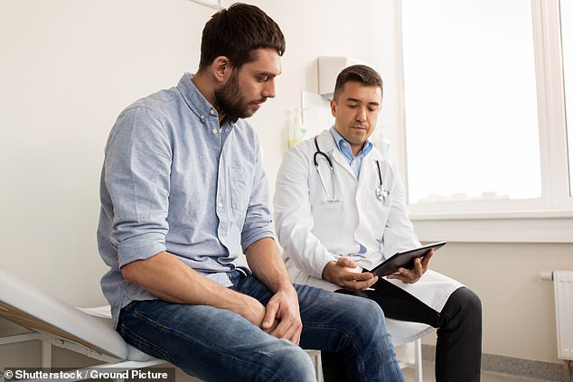 The NHS offers everyone between 40 and 74 a free health check at their GP surgery, including a cholesterol test, every three years (Stock Image)