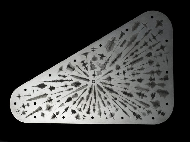 NASA Europa Clipper Water Waveform Plate