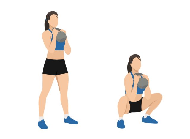 kettlebell goblet squat