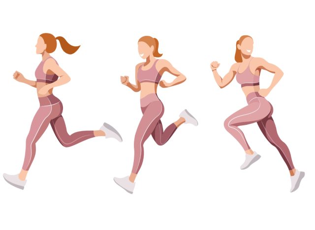 woman running