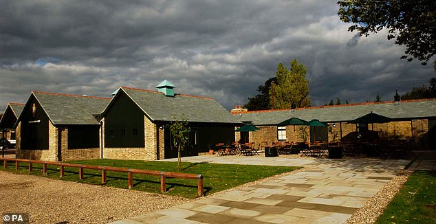 The couple are said to have visited the farm shop (pictured) having watched their three children - George, 10, Charlotte, eight, and Louis, five - take part in sports