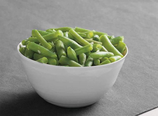 KFC green beans in a white bowl