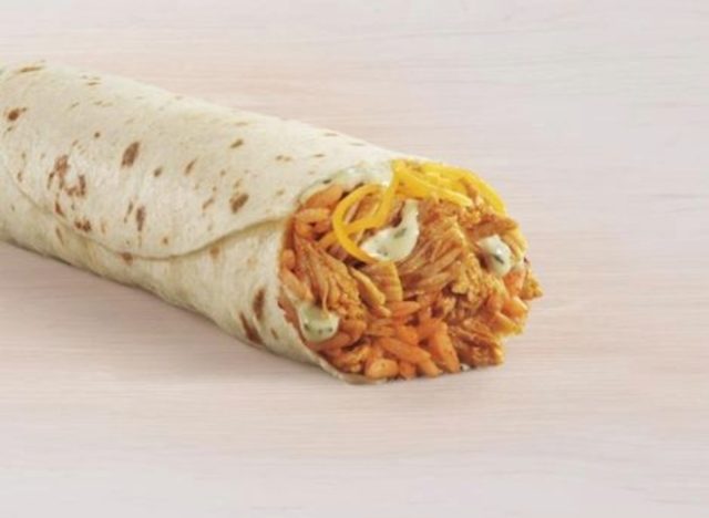 taco bell shredded chicken burrito