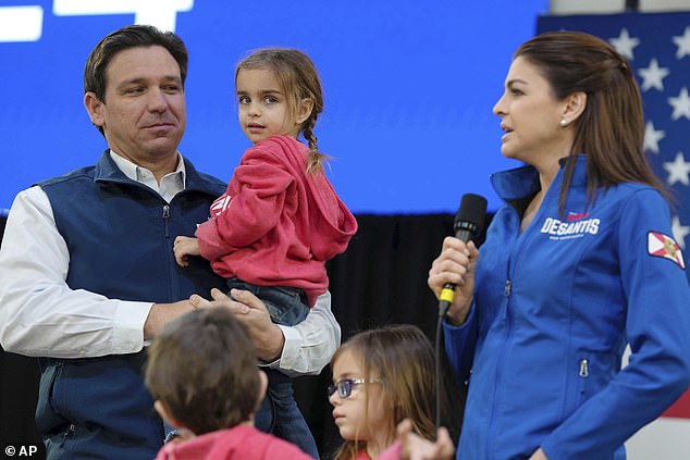 Casey DeSants, above with husband Ron and daughter Mamie, is not known to have met Catherine but is a cancer survivor herself