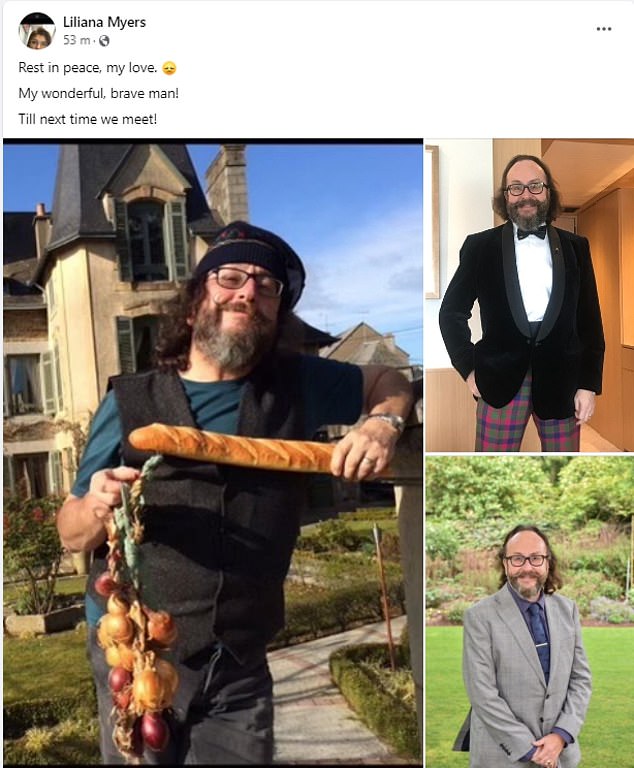 Hairy Biker Dave Myers’ wife Liliana pays tribute to her ‘wonderful, brave man’ – adding ‘Till next time we meet’ in heart-wrenching post after his cancer death at 66