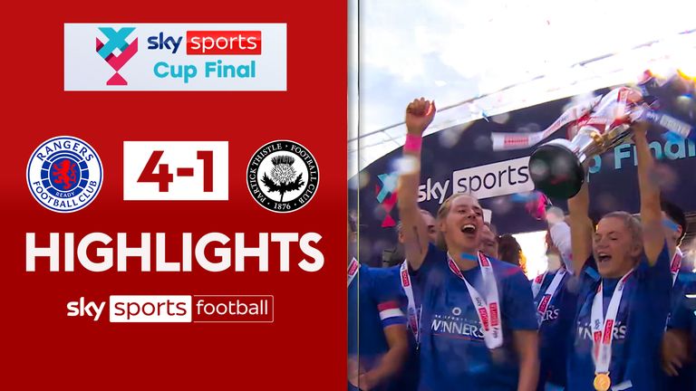 Sky Sports Cup Final: Rangers Women 4-1 Partick Thistle Women