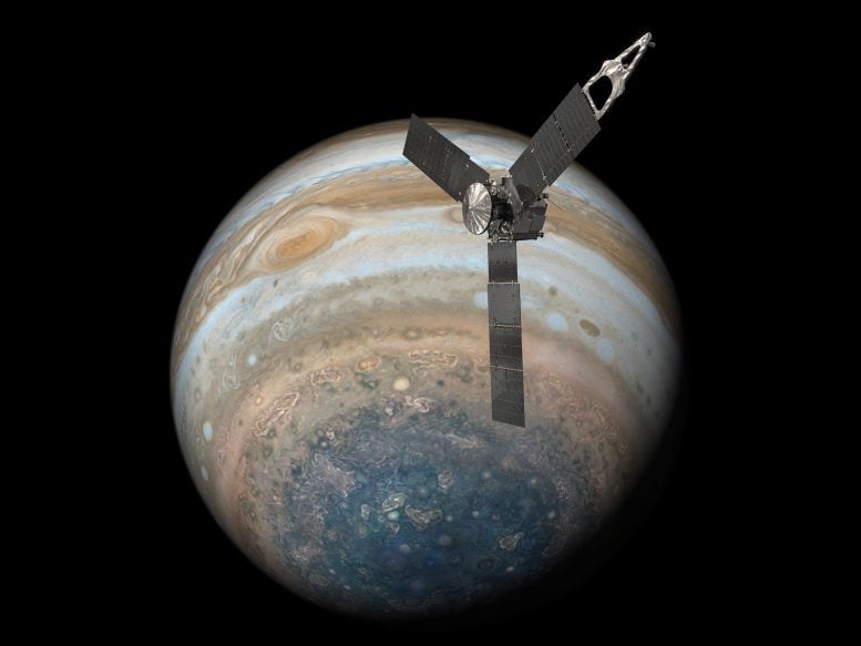 NASA’s Juno Spacecraft Soaring Over Jupiter