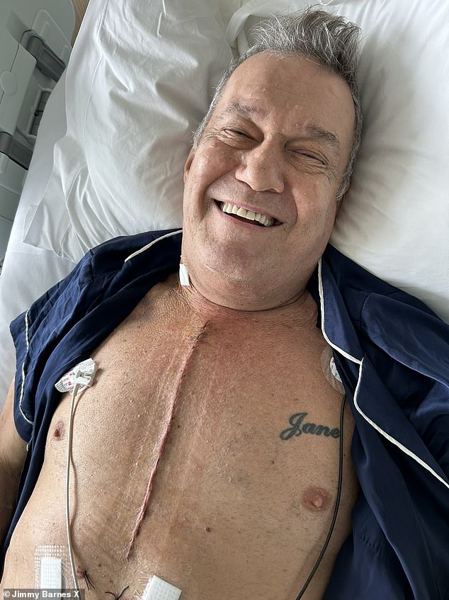 Jimmy Barnes shows off his incredible strength as he gives health update following open-heart surgery