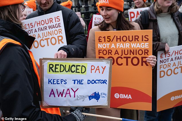 NHS waiting lists down despite record strike action but experts condemn surge in ‘degrading’ 12-hour A&E waits