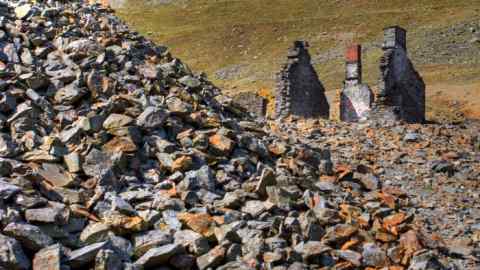 Abandoned lead mines, Cwmystwyth, Wales,