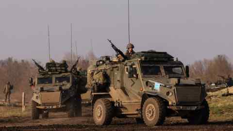 British Troops during a Nato exercise in Poland