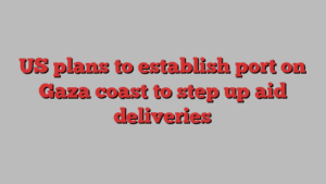 US plans to establish port on Gaza coast to step up aid deliveries