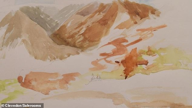 Unfinished watercolour painted by King Charles for a children’s TV show in 1993 sells at auction for £20,800