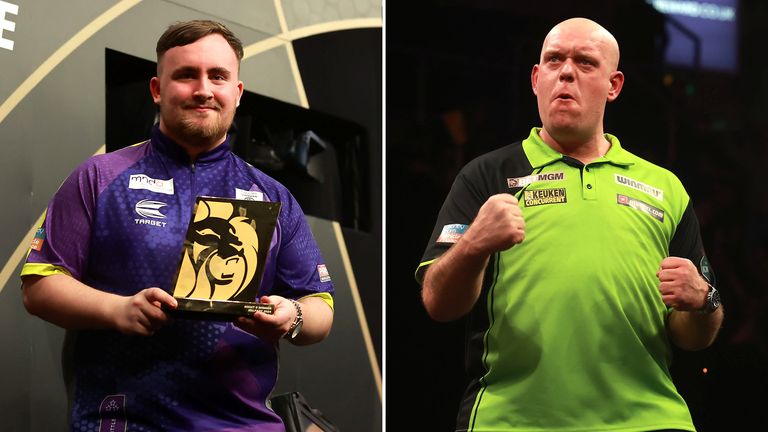 Luke Littler and Michael Van Gerwen